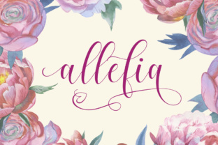 Allefia: A Modern Script Font for Elegant Designs