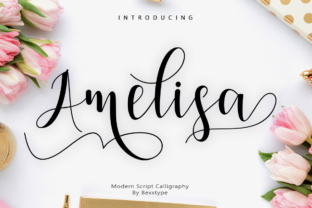 Amelisa Script: A Fresh Typeface for Spring Editorial Design