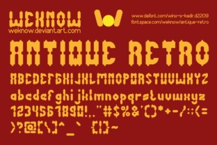 Antique Retro Font: A Playful Typeface for Makers