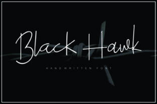 Black Hawk: The Modern Script Handwritten Font for Makers