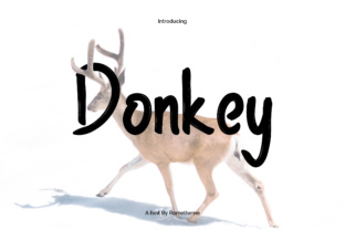 Donkey Font: A Playful Typeface for Makers