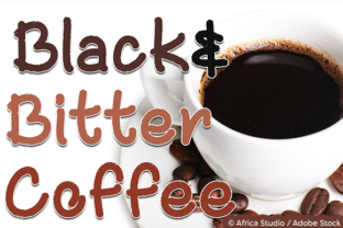 Elevate Web Headers with Black and Bitter Coffee Typeface