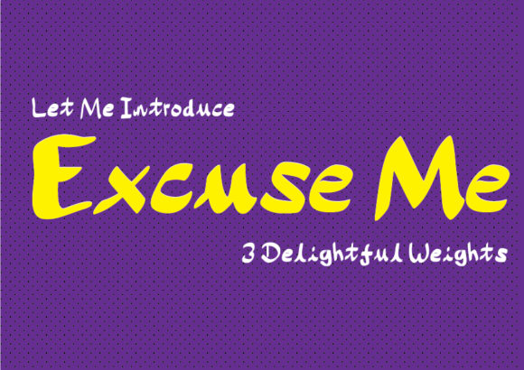 Excuse Me Font: Bold Script for Handmade Brands