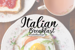 Italian Breakfast: A Modern Script Font for Editorial Design