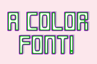 KayKhosrow: A Modern Cubic Color Font for Crafters