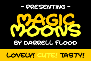 Magic Moons: A Playful Script Handwritten Font for Makers