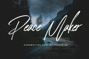 Peace Maker: A Stunning Dry Brush Stroke Font for Editors