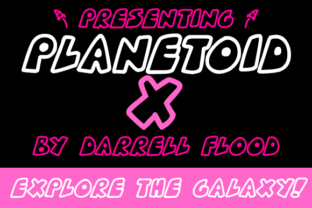 Planetoid X: The Ultimate Cartoony Outline Font for Space Designs