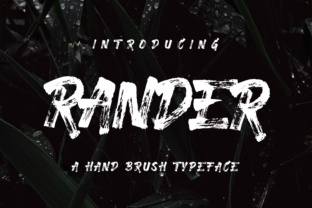 Rander: A Modern Script Handwritten Font for Web Design