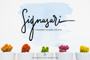 Signasari Extras: A Sophisticated Script Font for Campaigns