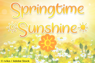 Springtime Sunshine: A Friendly Script Font for Editorial Design